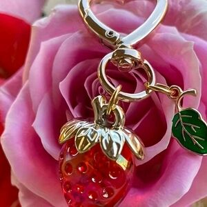 Strawberry Charm Keychain